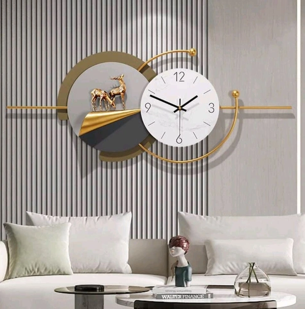 Nw23 Wall Clock Deer 