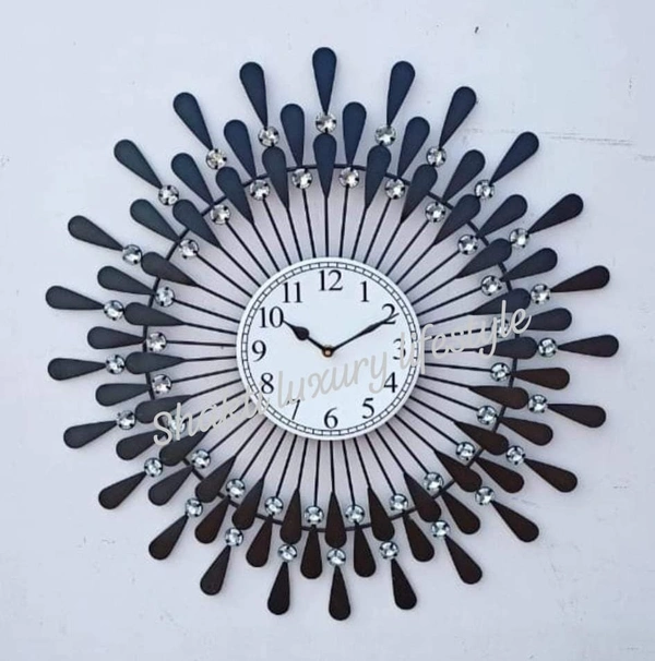wall clock AD35 - Size 24 inch, black