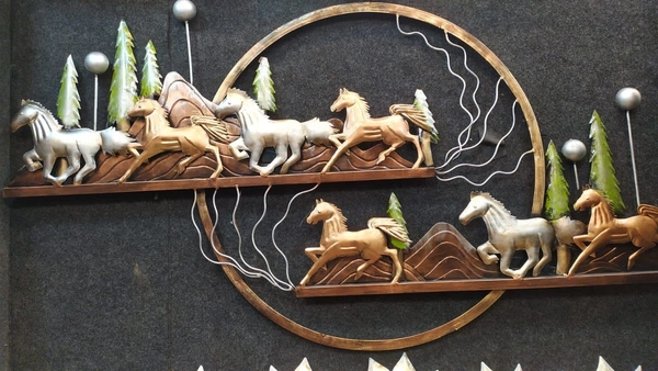 big size 7 horse wall art - size 60 x 30 inch