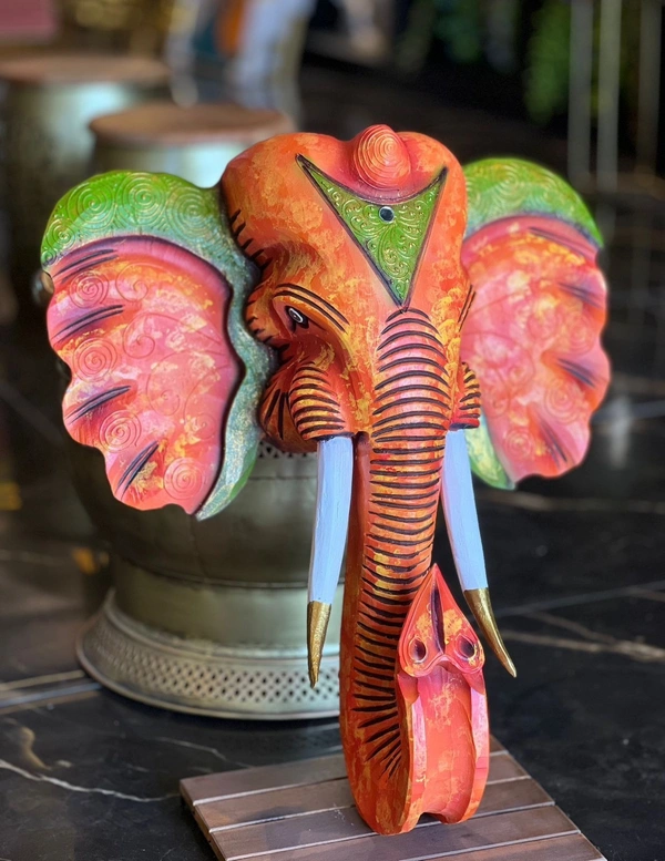 Elephant face wall decor - Size 24 inch