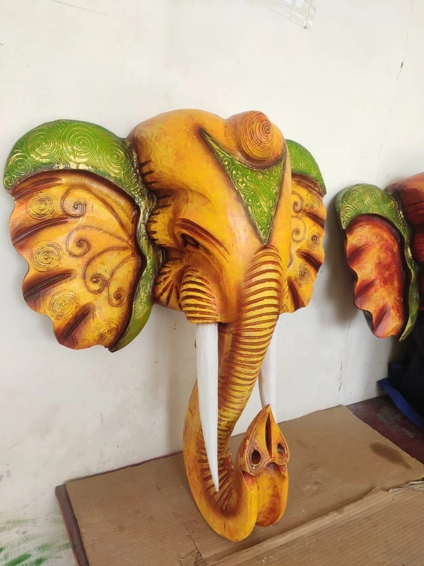 Elephant face wall decor - Size 24 inch