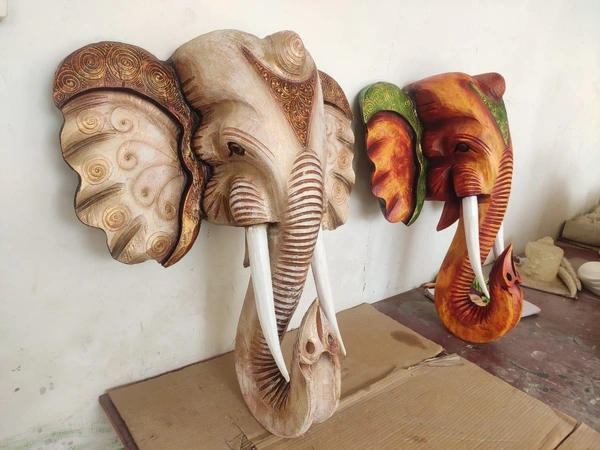 Elephant face wall decor - Size 24 inch