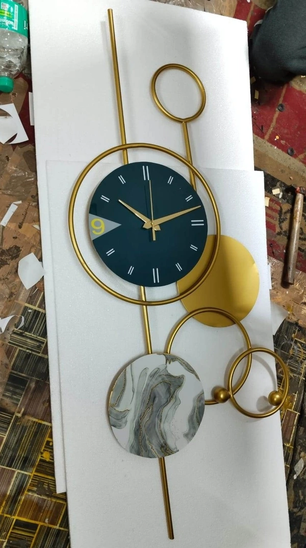 Wall clock AD796 CL - Size 30  x 14 Inch