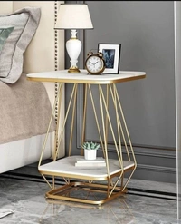 Side table in iron base  DN01 - Size 16 x 16 x 22 inch