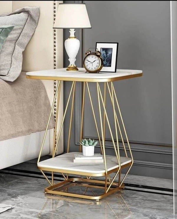 Side table in iron base  DN01 - Size 16 x 16 x 22 inch