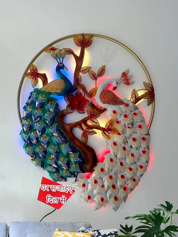 Couple peacock ring tree SW19 - Size 40 x 32 inch