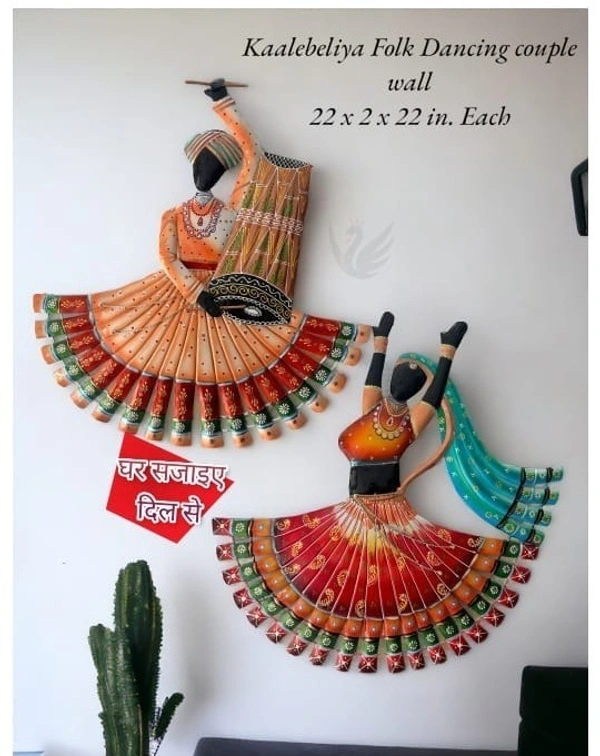 Kaalebeliya folk dancing couple SW16 - Size 22 inch Each pc