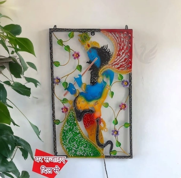 Radha krishna fluet dancing SW27 - Size 32 x 21 inch