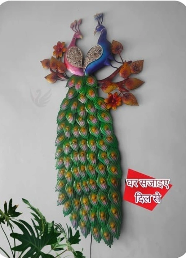 Peacock couple branch SW25 - Size 50 x 27 inch