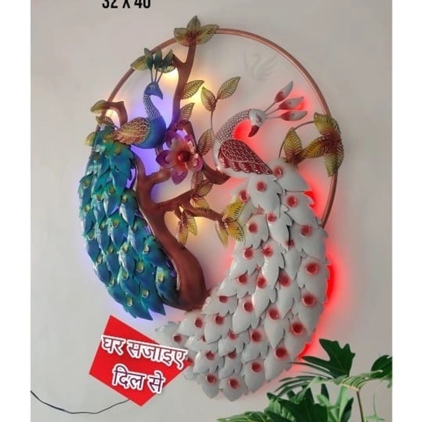 Couple peacock ring tree SW19 - Size 40 x 32 inch