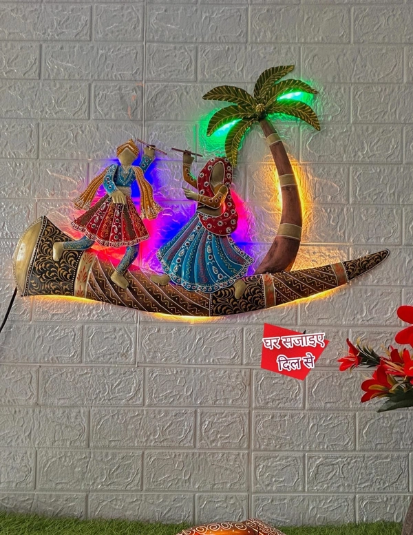 Dandiya couple with LED light SW9 - Size 30 x 18 inch