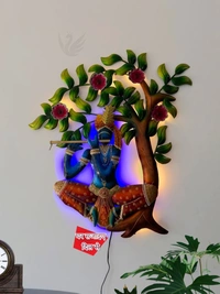 Krishna flute tree with lLED light SW13 - Size 35 x 32 inch