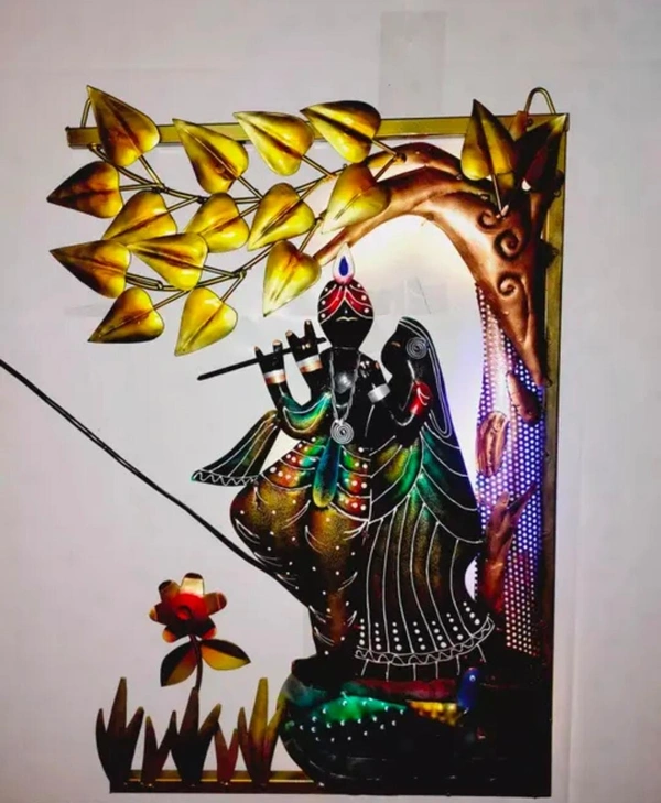 Radha krishna with LED SLL2424 - Size 20 x 15 inch