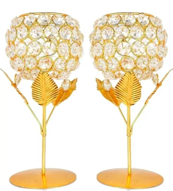Candle holder 2pc set SLL2419 - Size 6 inch