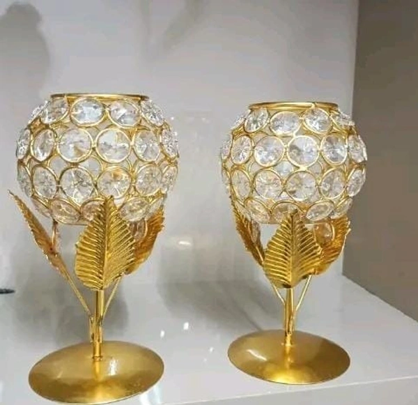 Candle holder 2pc set SLL2419 - Size 6 inch