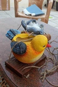 Birds flower pots set of 4 pc - Size 8 inch