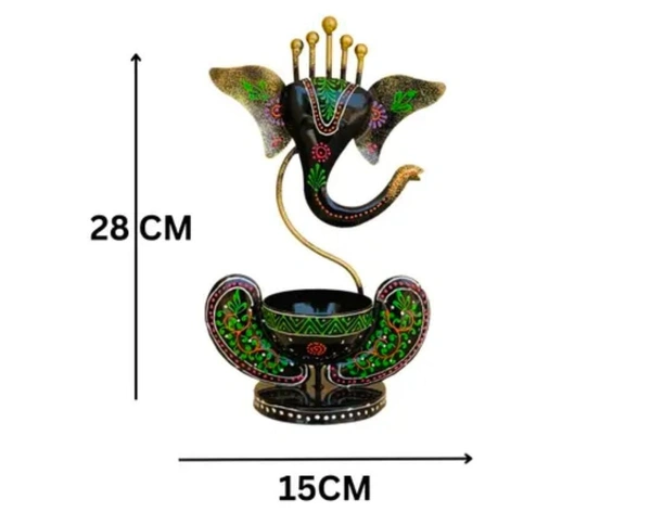 T-light ganesha green