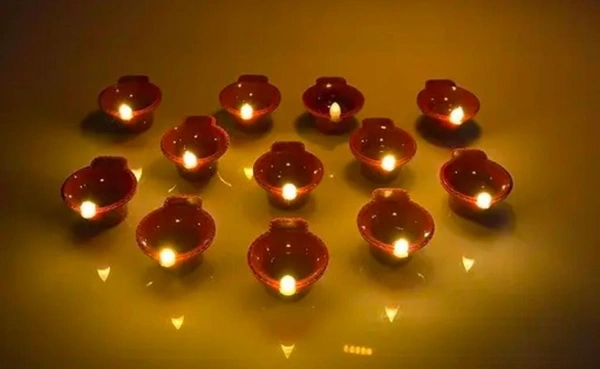 LED water sansor diya 12pc set