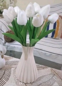 Ceramic flower vase decor