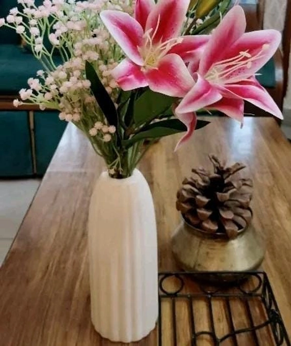 Ceramic flower vase table decor - Size 10 inch