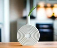 Ceramic vase table decor 1pc - Size 4 inch