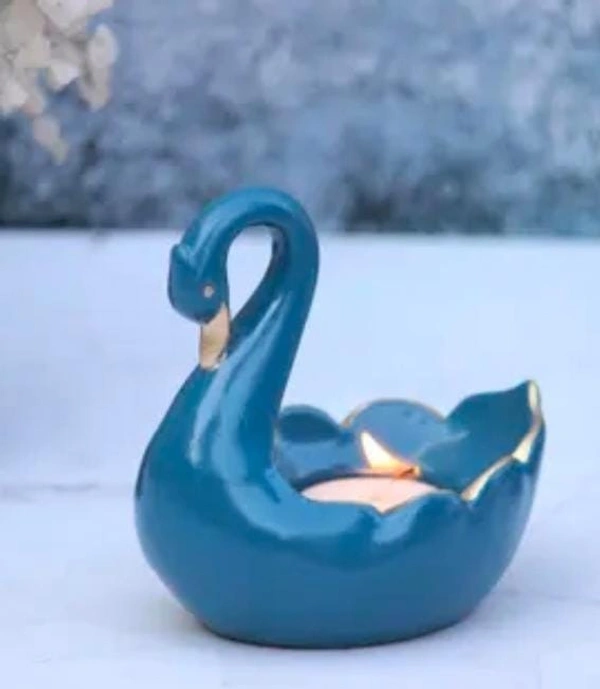 Resin duck T-light holder 2pc