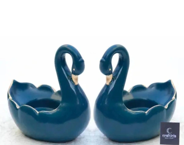 Resin duck T-light holder 2pc