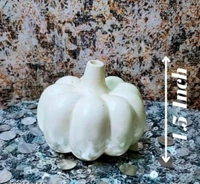 Flower vase white pumpkin