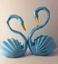 Swan table decor 2pc set