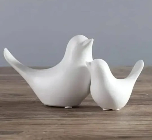 Ceramic birds 2pc showpiece