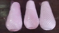 Plastic White flower pots 3pc set