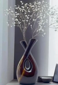 flower vase bottle shape ceramic