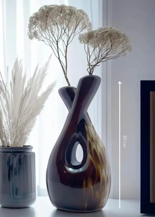 flower vase bottle shape ceramic