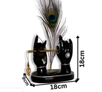 krishna murali hands black showpiece - 