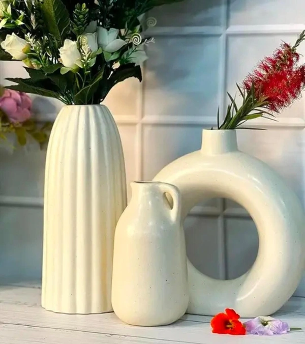 Ceramic vases 3pc set 