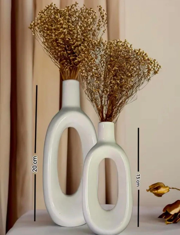 Ceramic Bottle vases 2pc