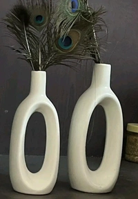 Ceramic Bottle vases 2pc