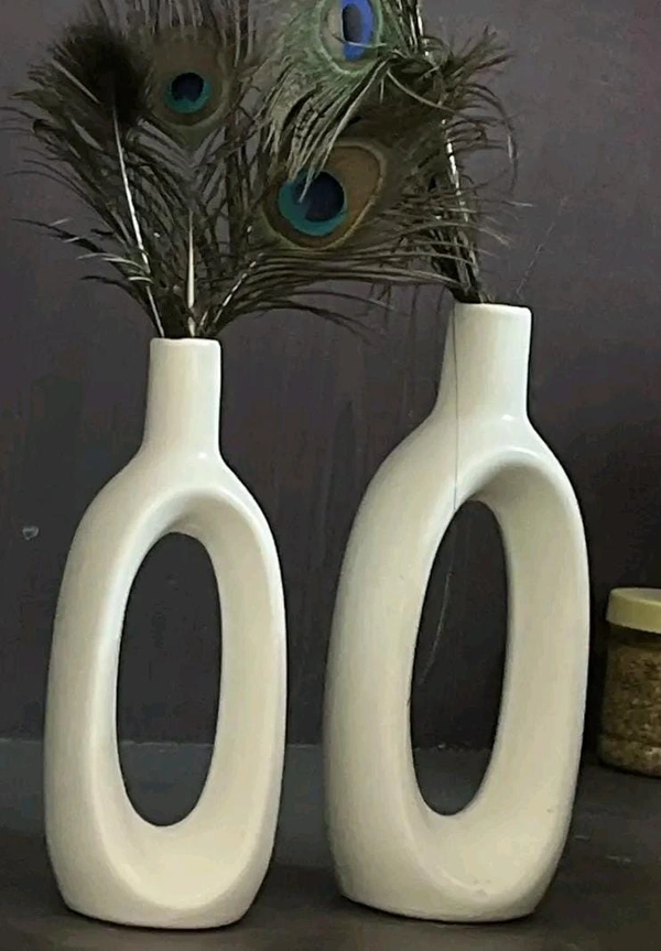 Ceramic Bottle vases 2pc