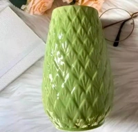 Ceramic flower vase green 1pc