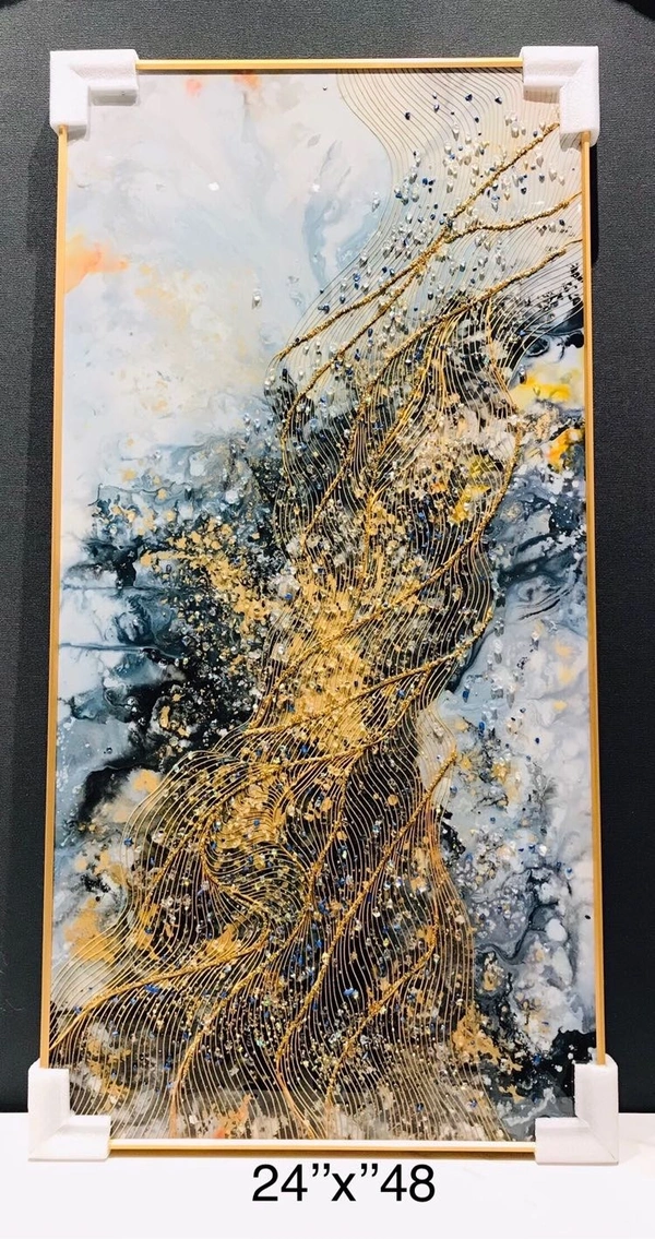 Crystal painting NY03 - Size 24 x 48 inch