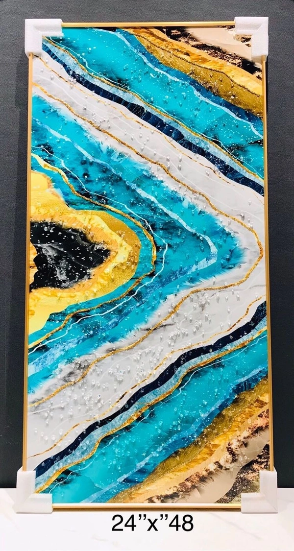 Crystal painting NY04 - Size 24 x 48 inch
