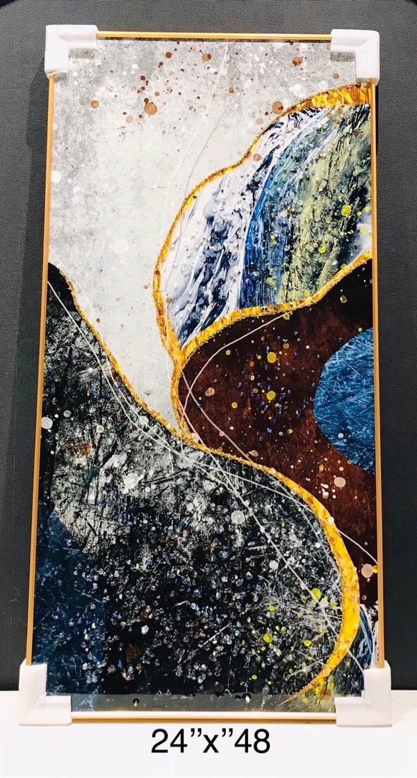 Crystal painting NY05 - Size 24 x 48 inch
