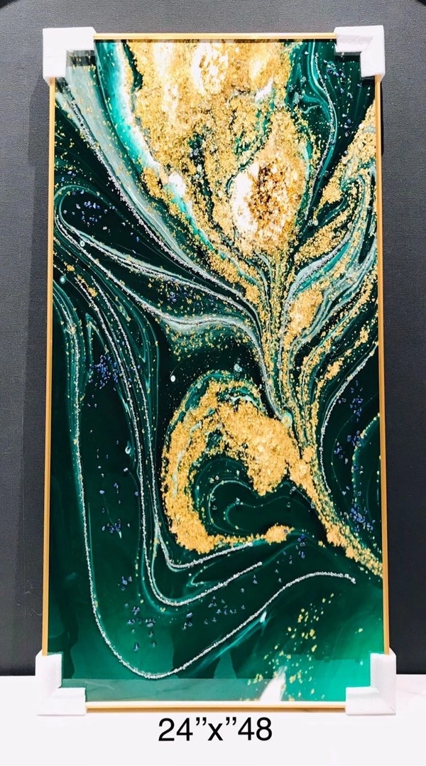 Crystal painting NY07 - Size 24 x 48 inch
