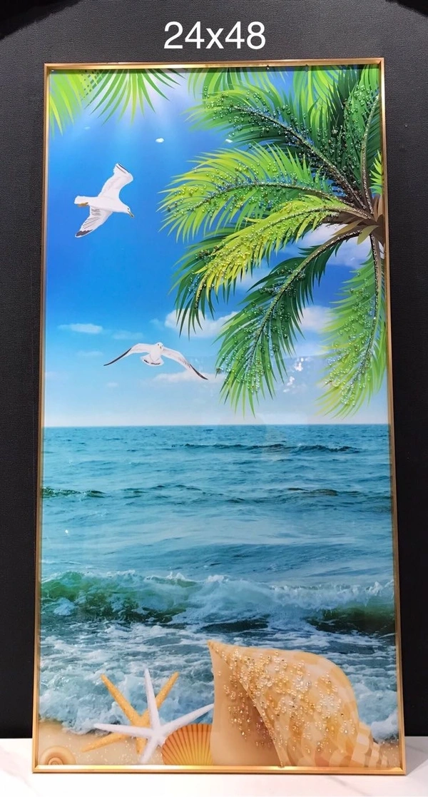 Crystal painting NY12 - Size 24 x 48 inch