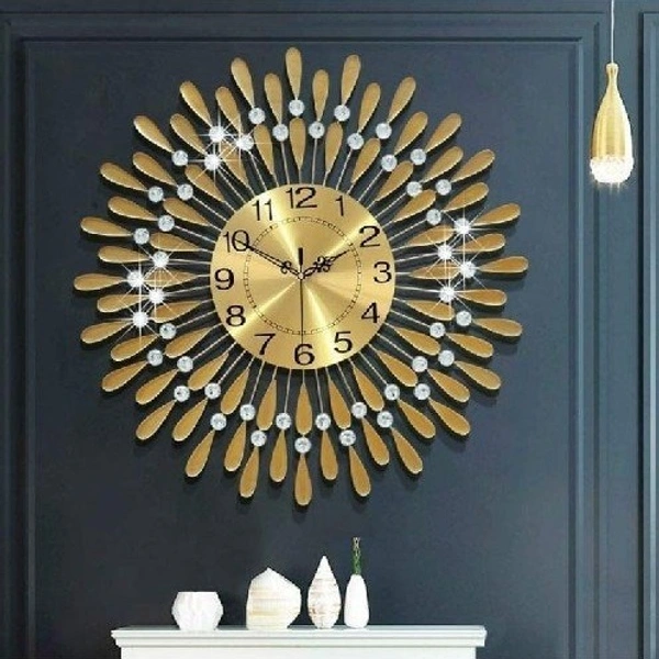 Crystal clock Golden AD0016 - Size 18 inch