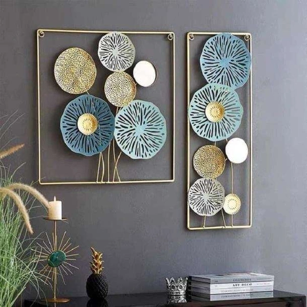 Wall art set of 2pc code 7365 - Size 12 x 30 or 24 x 24 inch
