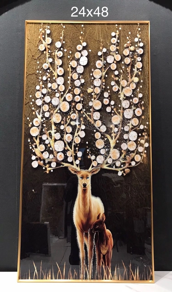 Crystal painting NY18 - Size 24 x 48 inch
