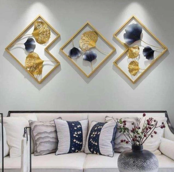 Wall art set of 3pc code 7357 - Size 18 x 18 inch (Each pc)