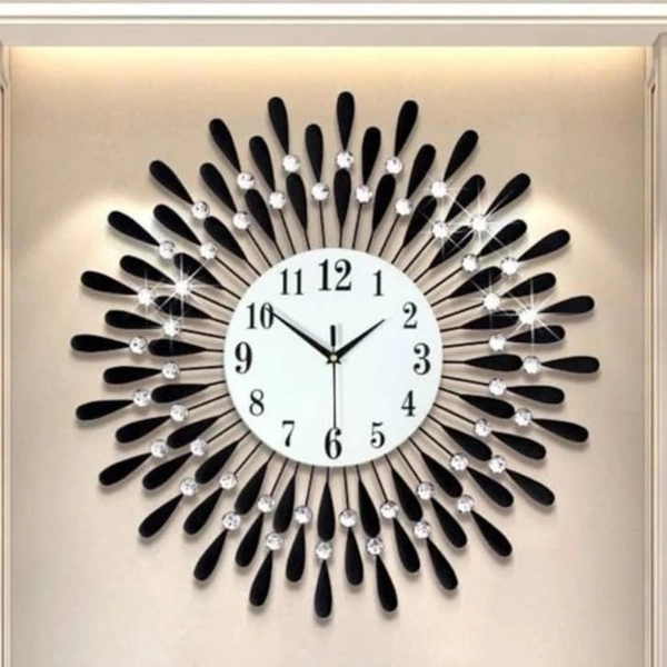 wall clock AD35 - Size 24 inch, black