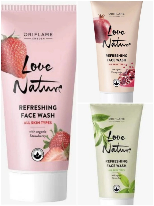 Oriflame Love Nature Refreshing Face Wash - Teal, Small